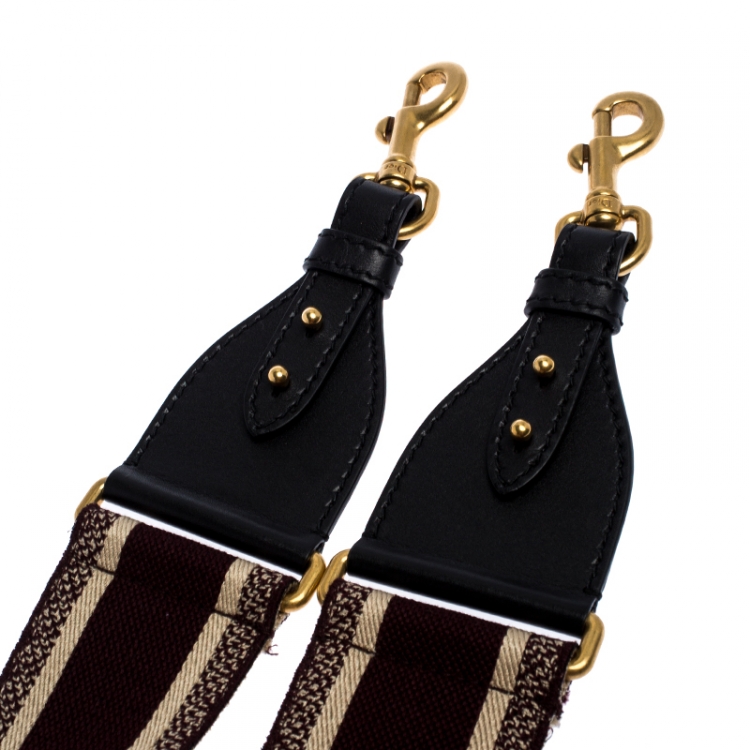 Pre Owned Dior Multicolor Canvas and Leather Shoulder Bag Strap