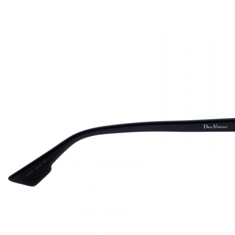 Pre Owned Dior Silver and Black/Grey Mirrored 8070T Dior Abstract Wayfarer Sunglasses