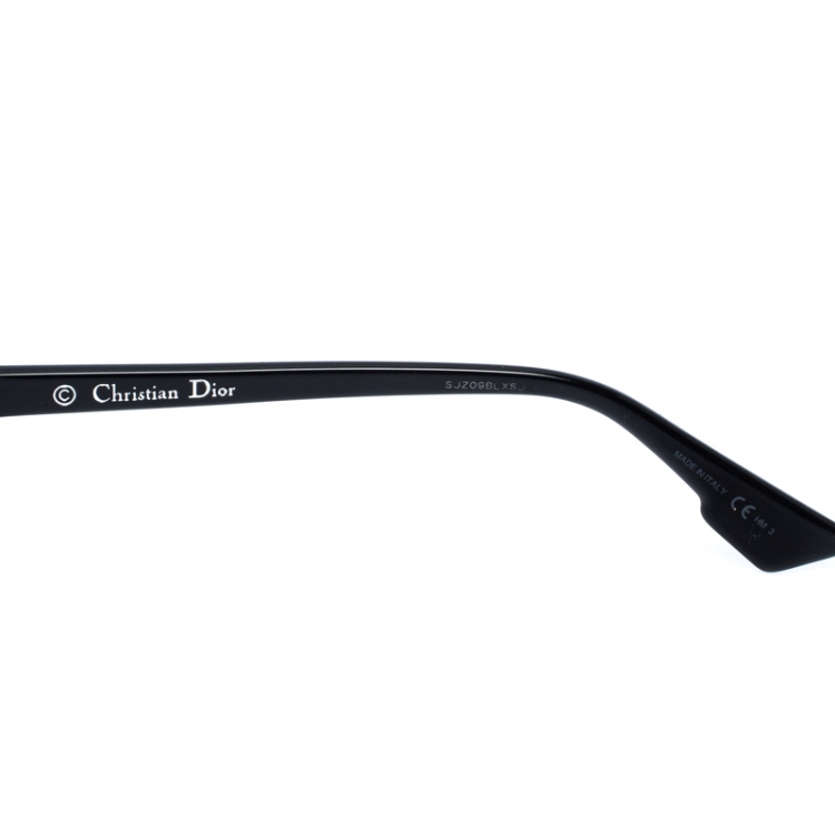 Pre Owned Dior Silver and Black/Grey Mirrored 8070T Dior Abstract Wayfarer Sunglasses