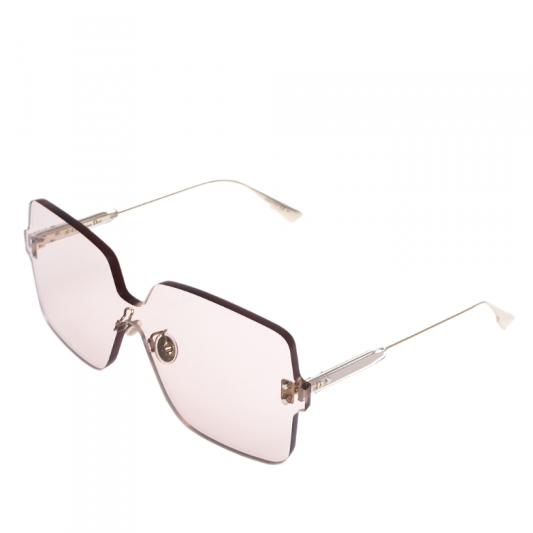 Pre Owned Dior Pink/Gold DiorColorQuake 1 Sunglasses