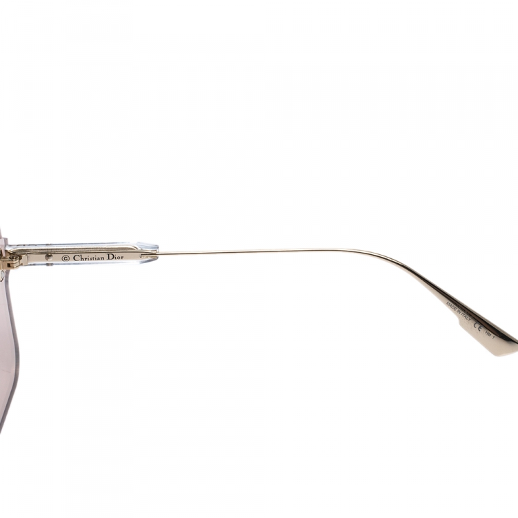 Pre Owned Dior Pink/Gold DiorColorQuake 1 Sunglasses