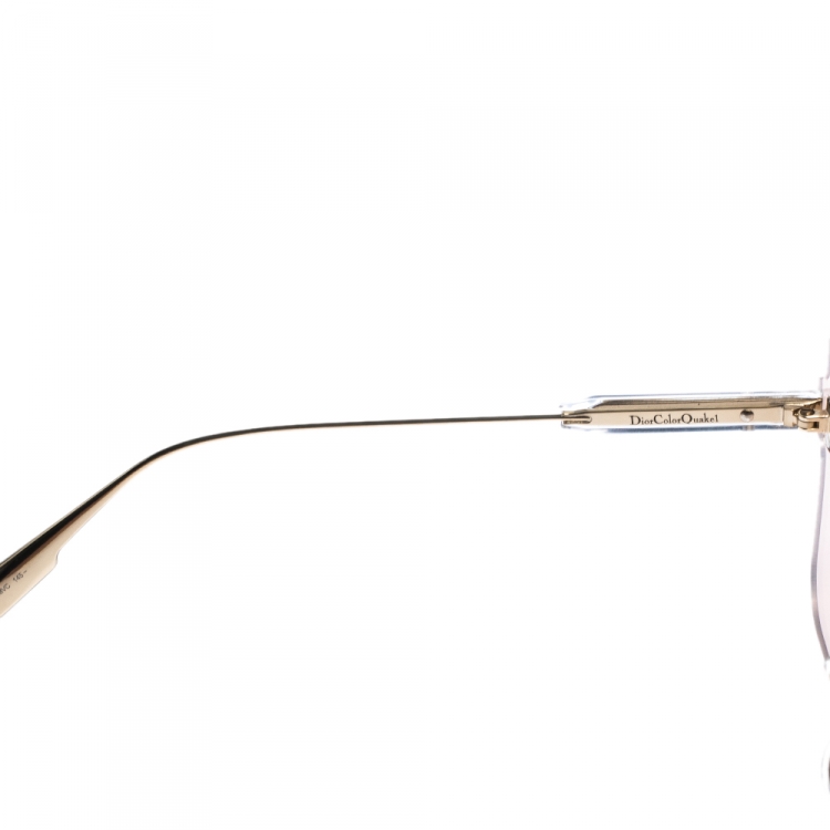 Pre Owned Dior Pink/Gold DiorColorQuake 1 Sunglasses