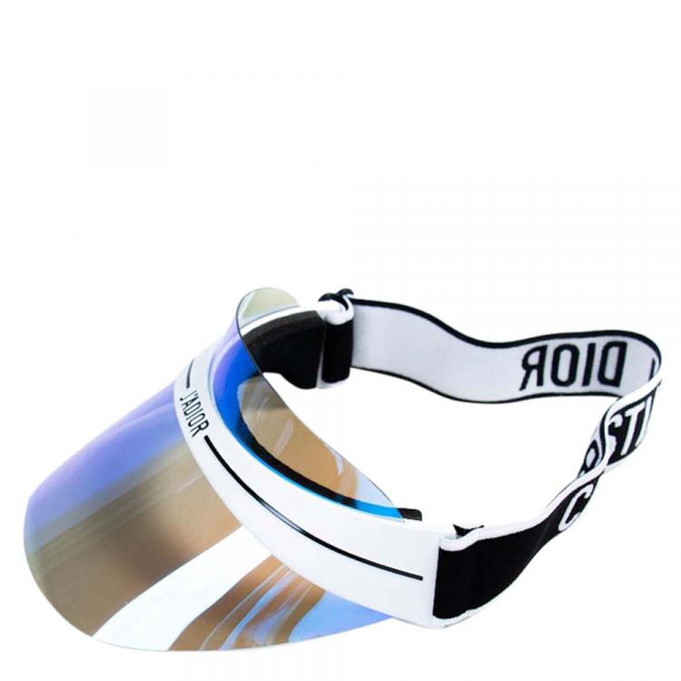 Pre Owned Dior Black/White Dior Club1 Sun Visor