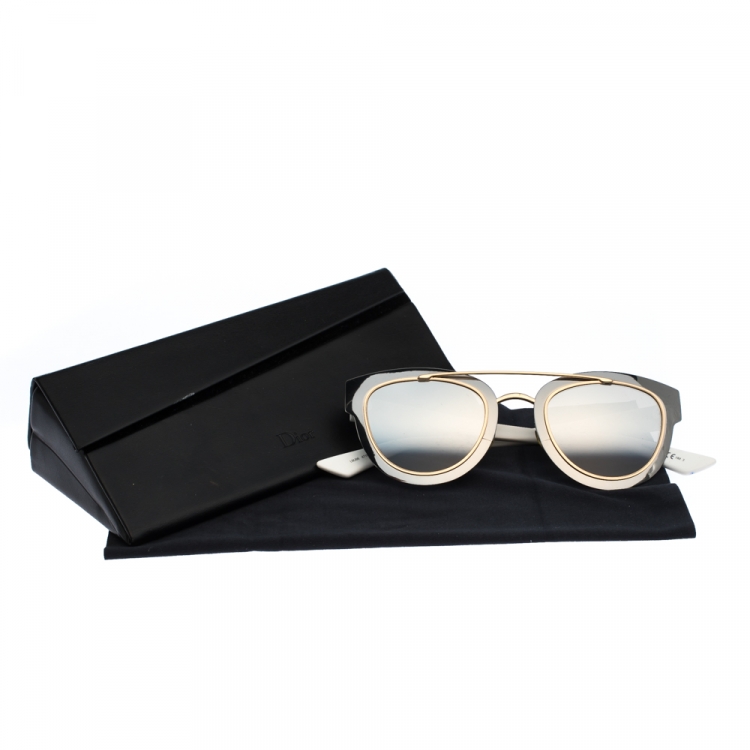 Pre Owned Dior Silver Mirror Gradient LMJ96 DiorChromic Sunglasses