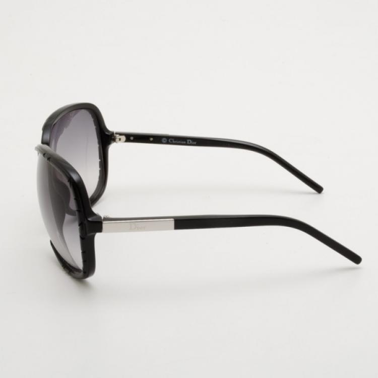 Pre Owned Christian Dior Black Diorita1 Oversized Square Sunglasses