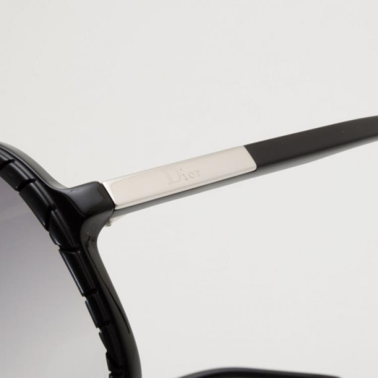Pre Owned Christian Dior Black Diorita1 Oversized Square Sunglasses