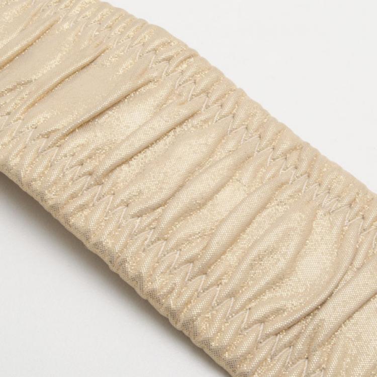 Pre Owned Christian Dior Dull Gold Belt Size S