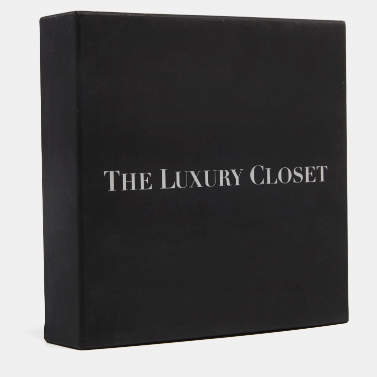 Pre Owned Dior Clair D Lune Crystals Gold Tone Necklace