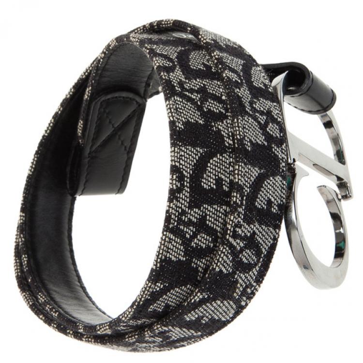 Pre Owned Dior Blue Diorissimo CD Buckle Belt 80CM