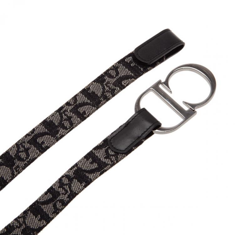 Pre Owned Dior Blue Diorissimo CD Buckle Belt 80CM