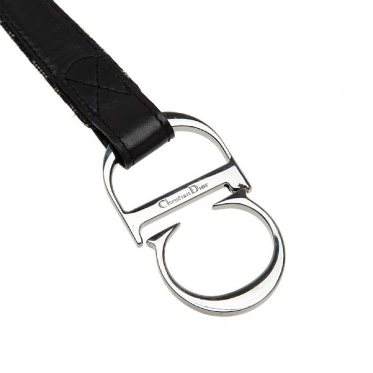 Pre Owned Dior Blue Diorissimo CD Buckle Belt 80CM