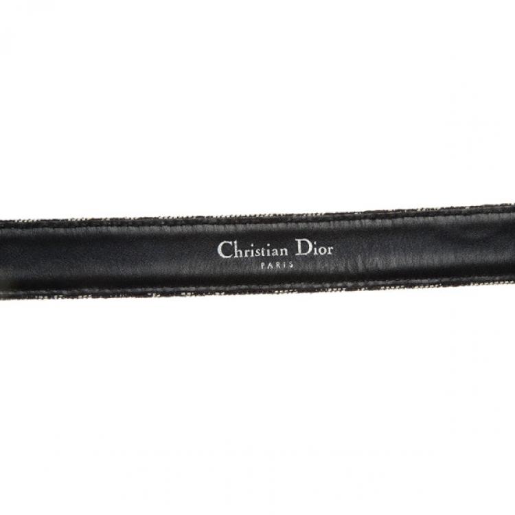 Pre Owned Dior Blue Diorissimo CD Buckle Belt 80CM