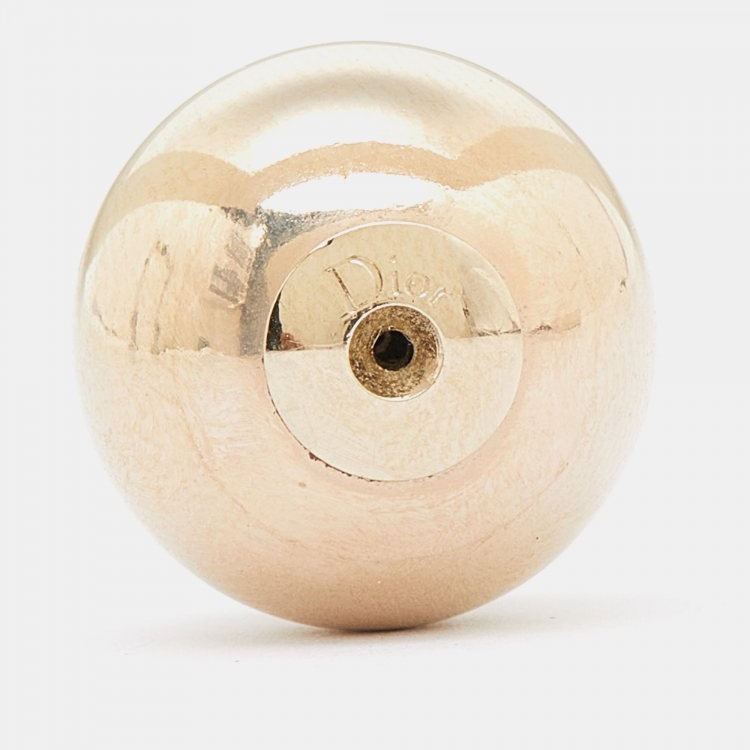 مملوكة مسبقًا Dior Two-Tone Mise en Dior Tribales Stud Earrings 