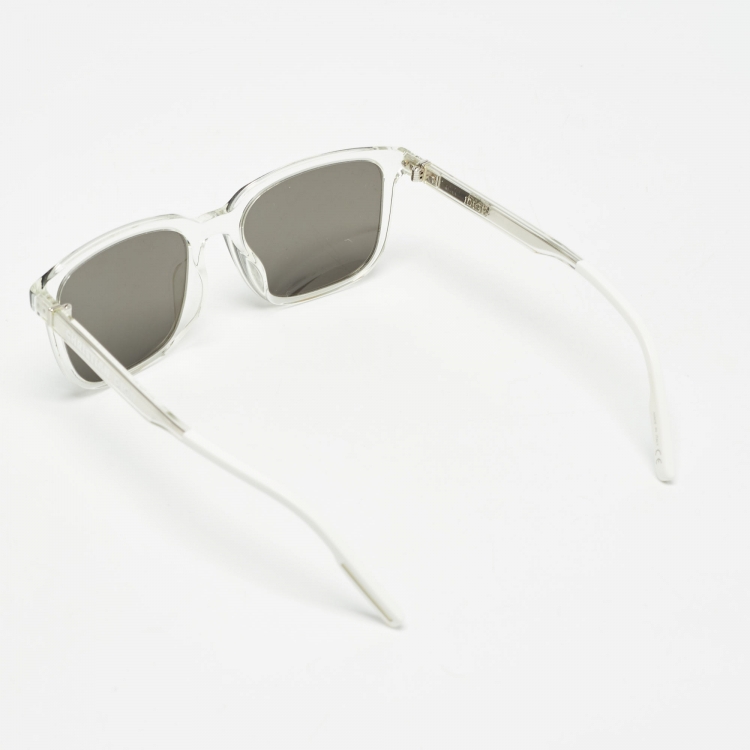 Pre Owned Dior Silver DiorTag SU Mirrored Rectangle Sunglasses
