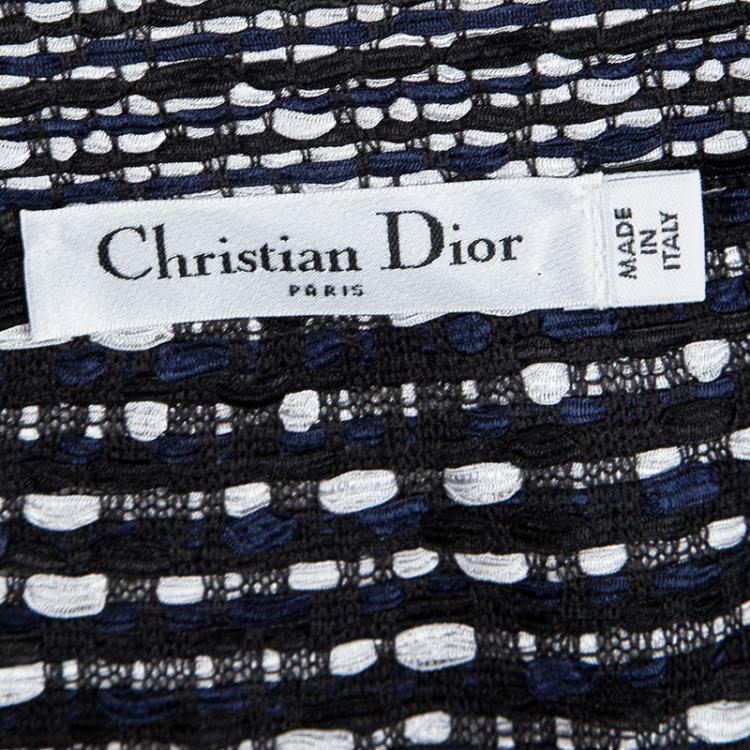 مملوكة مسبقًا Dior Tricolor Textured Mini Skirt M