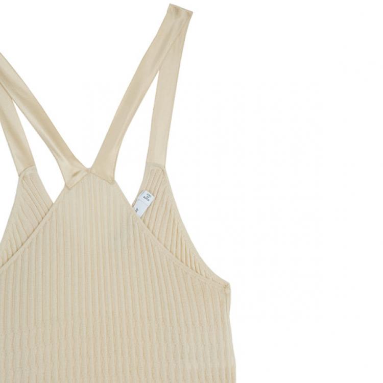 Pre Owned Dior Knit Strapless Dress M