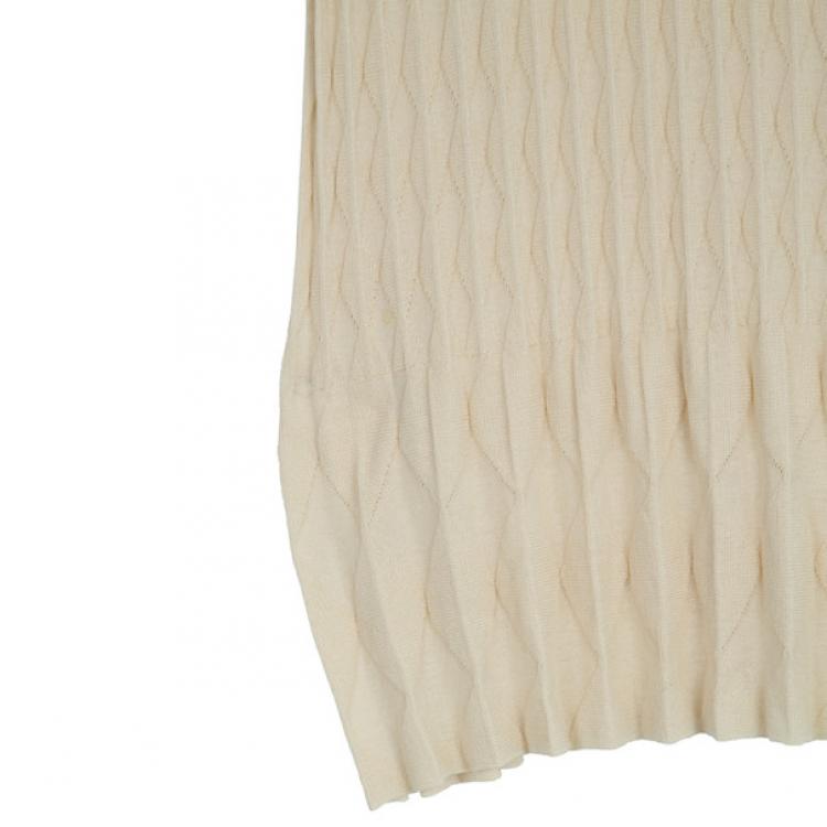 Pre Owned Dior Knit Strapless Dress M