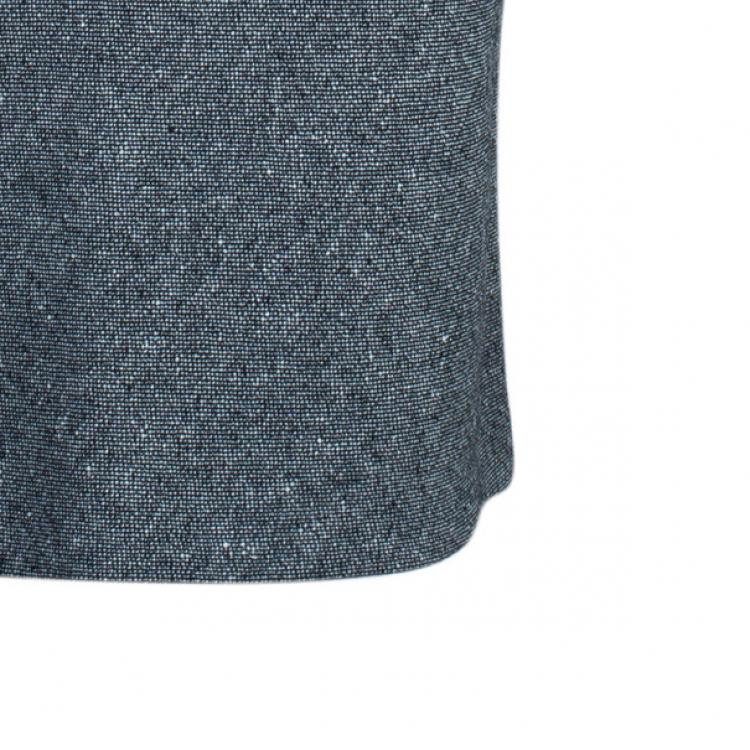 Pre Owned Dior Grey Wool Pencil Skirt M