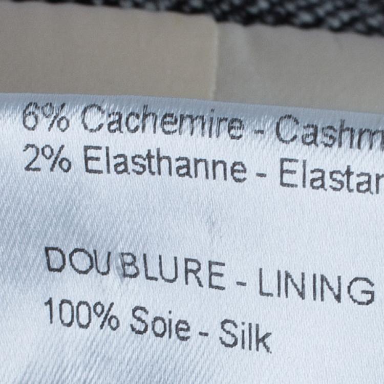 Pre Owned Dior Grey Wool Skirt Suit M/L