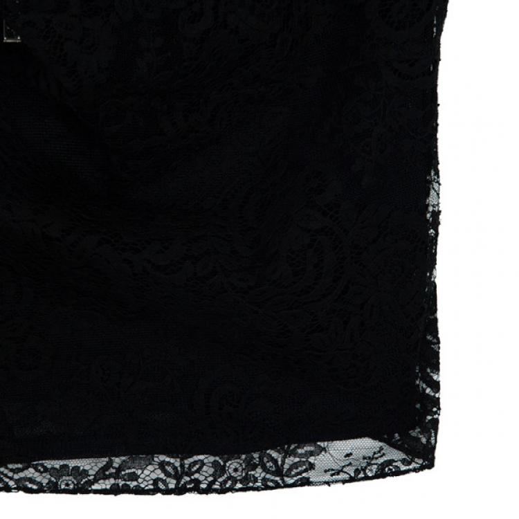 Pre Owned Dior 2 Piece Chantilly Lace Top S