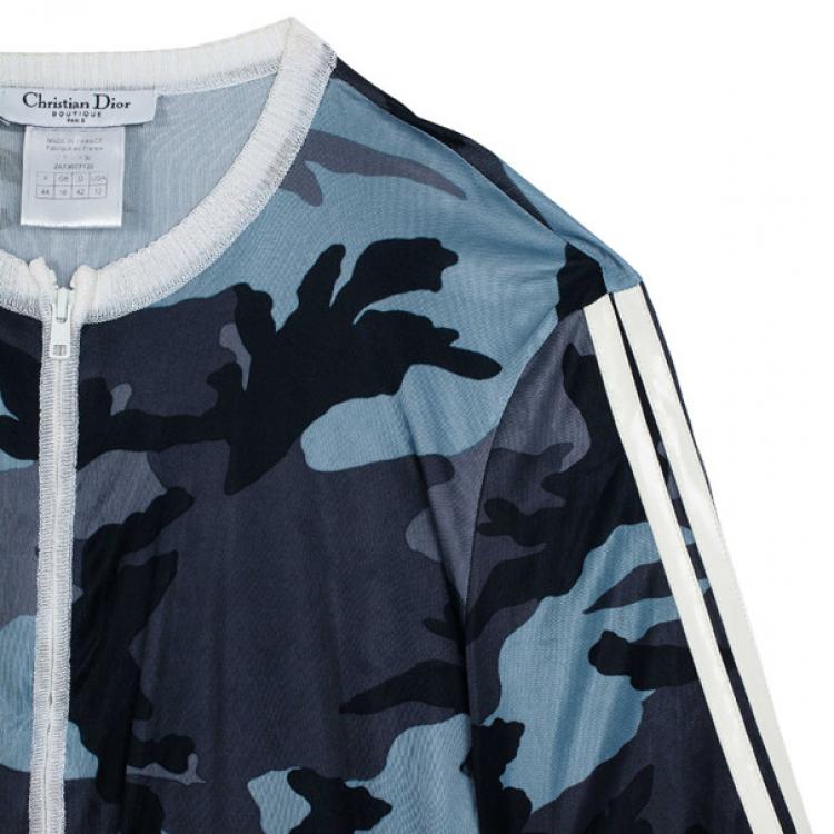 Pre Owned Christian Dior Camouflage Print Suit XL