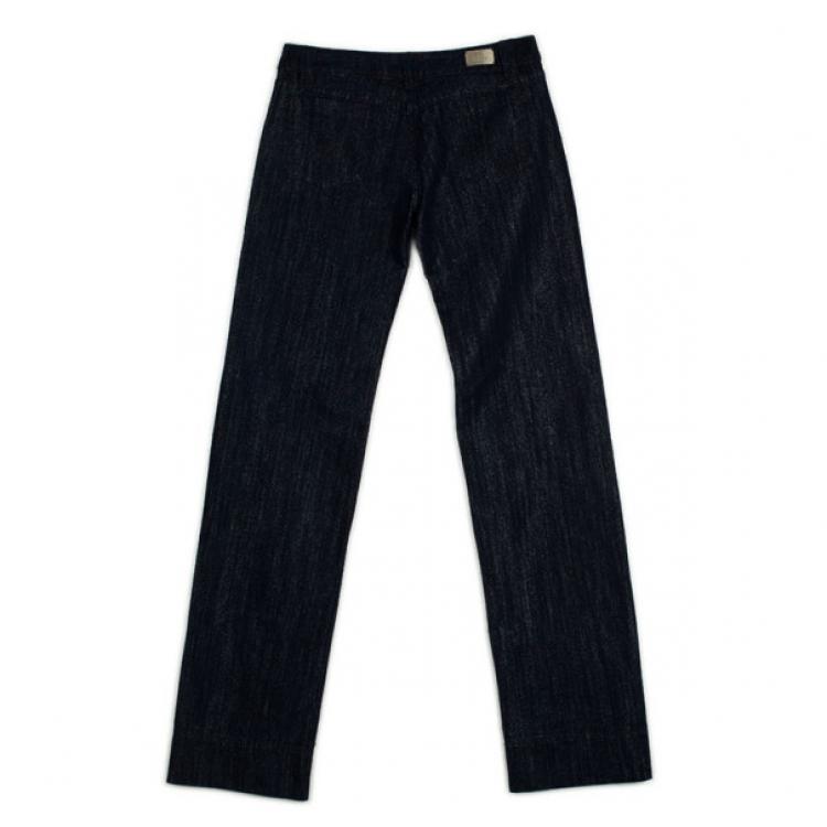 Pre Owned Christian Dior Denim Trouser Suit L