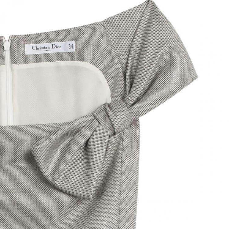 Pre Owned Christian Dior Grey Dress