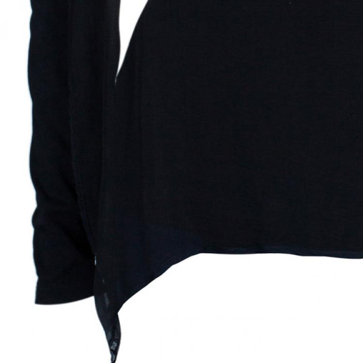 Pre Owned Dior Chiffon Cotton Blend Top M