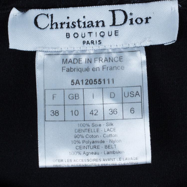 Pre Owned Dior Chiffon Cotton Blend Top M