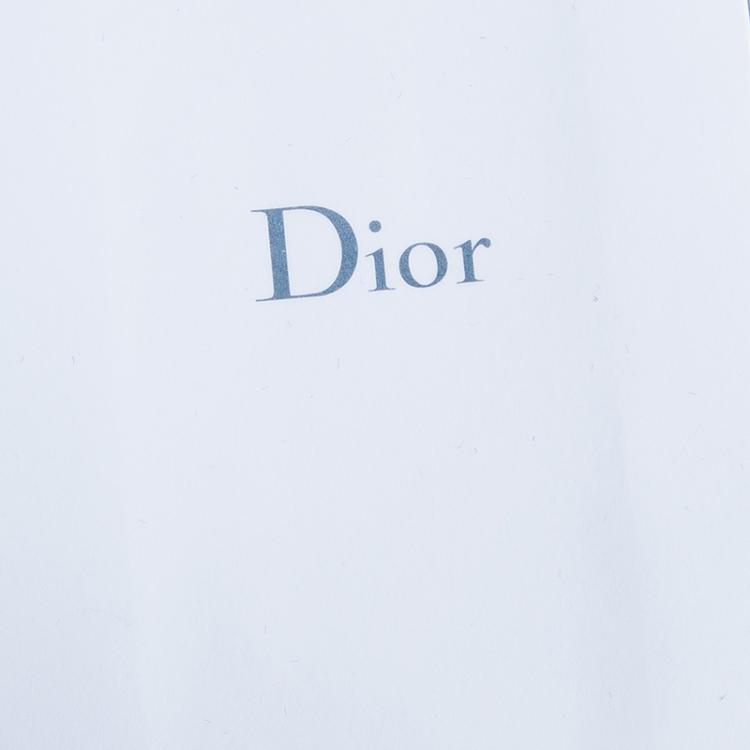 Pre Owned Dior Pink Shirt and Jaquard Skirt Matched Piping Detail Set S