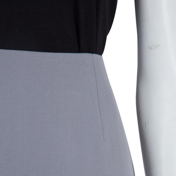 Pre Owned Dior Grey Wool Skirt Suit M