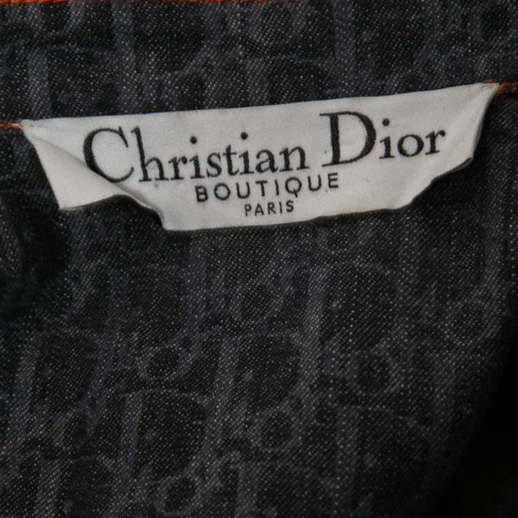 Pre Owned Christian Dior Vintage Blue Diorissimo Denim Jacket M