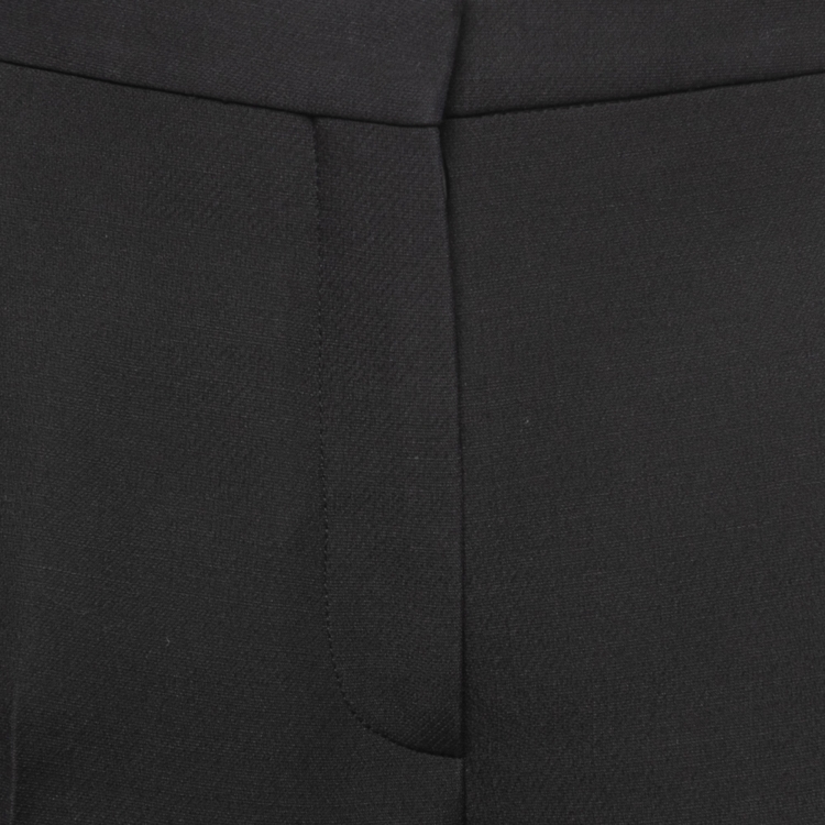 Pre Owned Dior Black Wool And Silk Culottes S