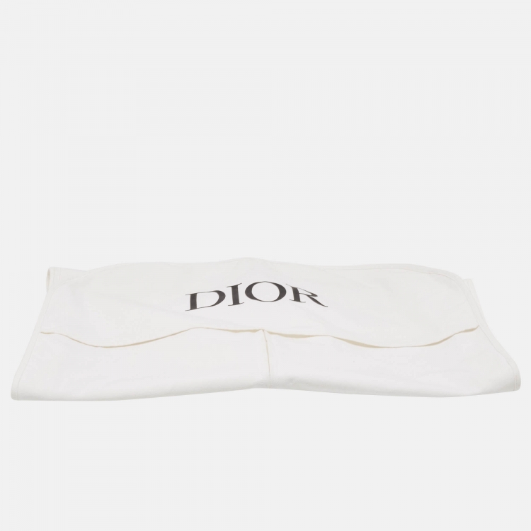 Pre Owned Christian Dior White/Blue Logo Jersey Polo T-Shirt XS