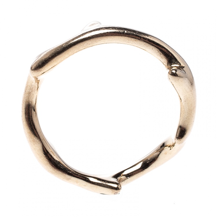 Pre Owned Dior Bois De Rose 18k Rose Gold Ring Size 49