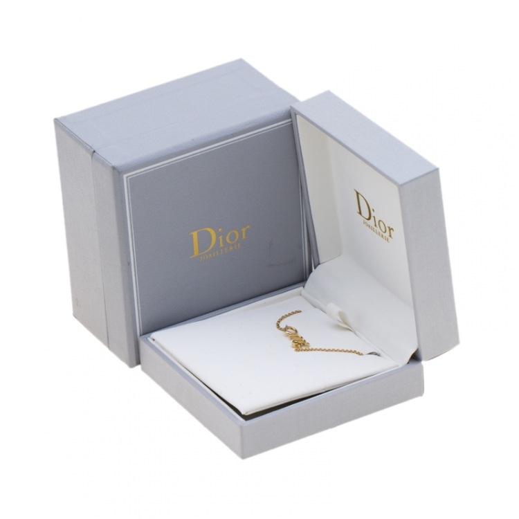 Pre Owned Dior Oui Diamond & 18k Yellow Gold Bracelet