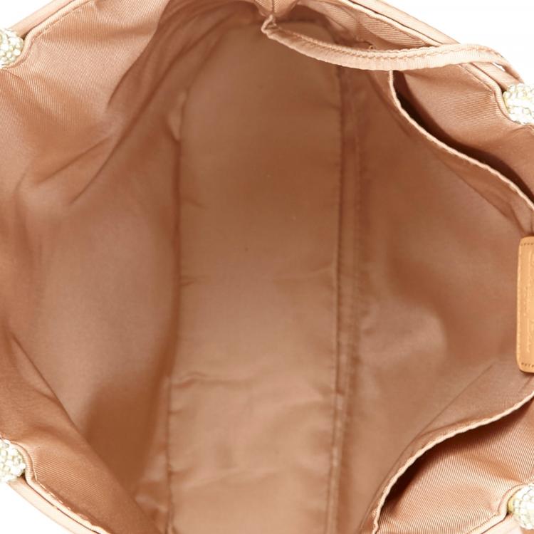 Pre Owned Dior Beige Pony Hair Small Shopper Tote