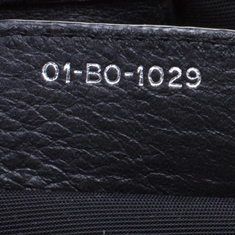 Pre Owned Dior Black Coated Canvas Medium Panarea Shopper Tote