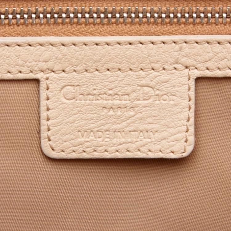 Pre Owned Dior Bicolor Diorissimo Canvas Satchel Bag