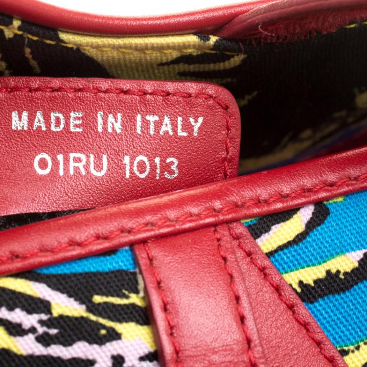 Pre Owned Dior Multicolor Fabric Bob Marley Saddle Bag