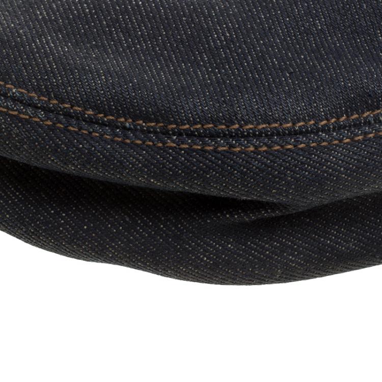 Pre Owned Dior Blue Denim Hobo