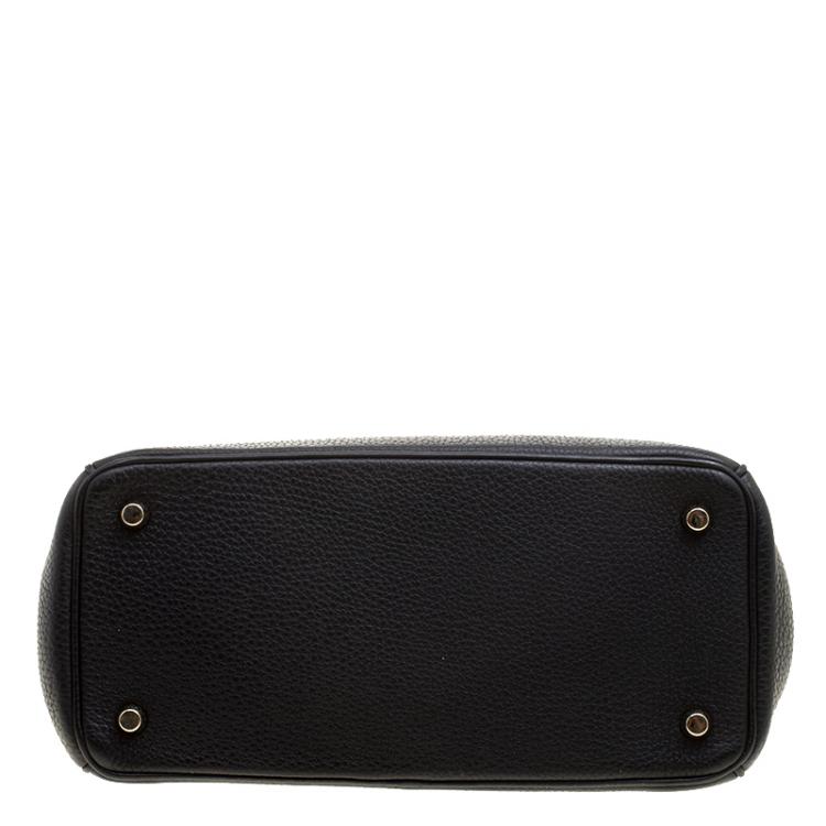 Pre Owned Dior Black Leather Small Be Dior Flap Bag