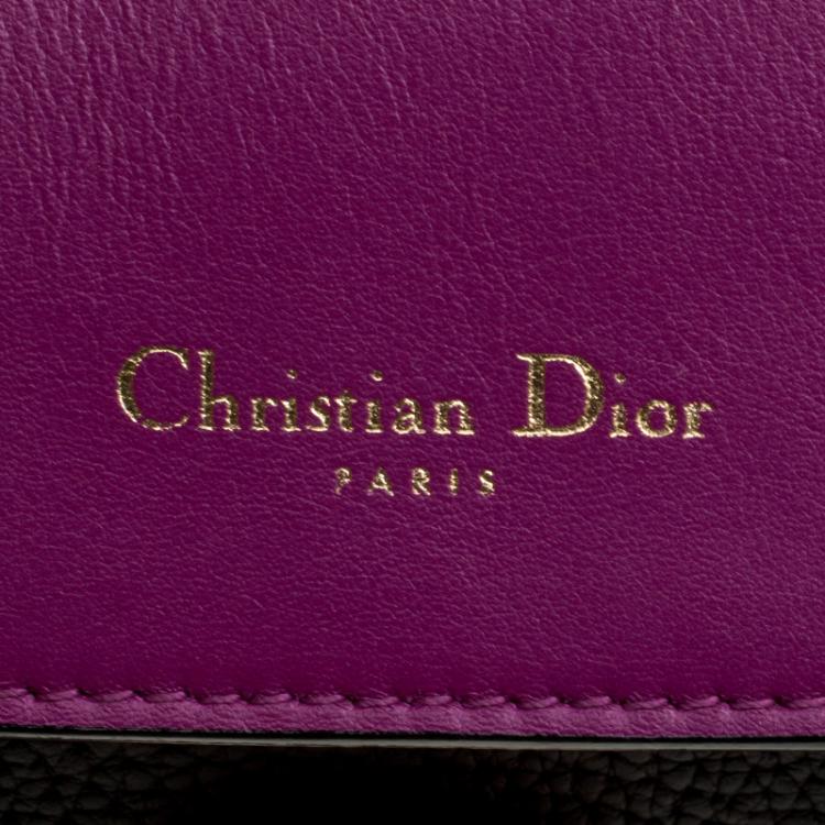 Pre Owned Dior Black Leather Small Be Dior Flap Bag