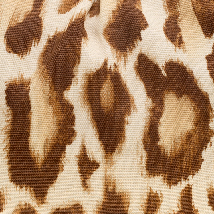 Pre Owned Dior Beige/Brown Leopard Print Buckle Zip Hobo