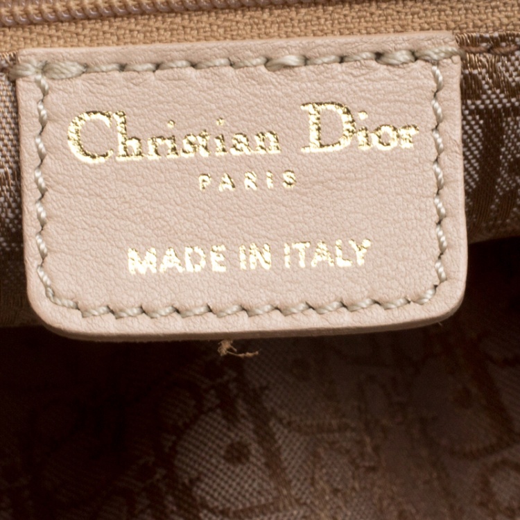 Pre Owned Dior Multicolor Leopard Printed Canvas and Leather Hobo