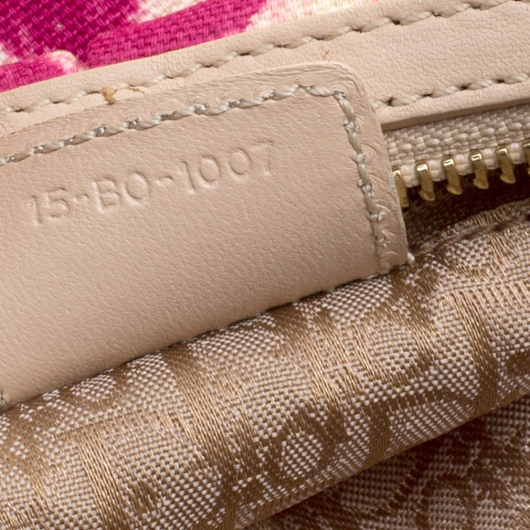 Pre Owned Dior Multicolor Leopard Printed Canvas and Leather Hobo