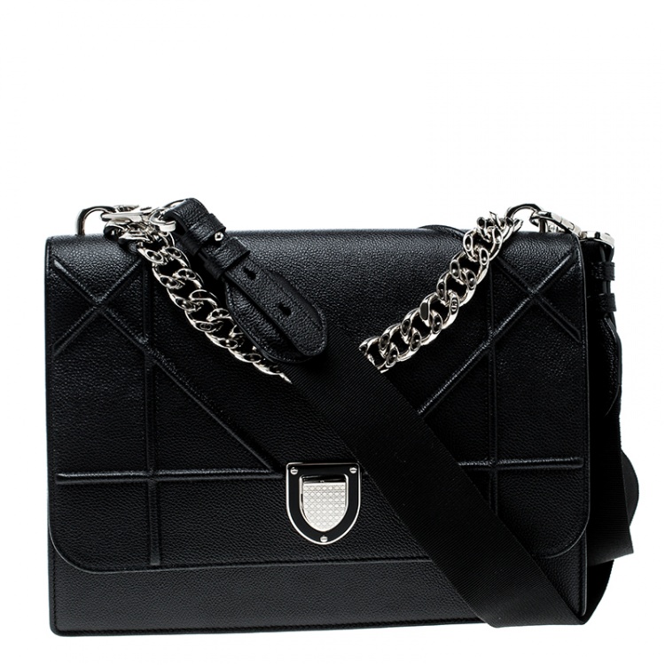 Dior Black Leather Diorama Satchel Dior | The Luxury Closet