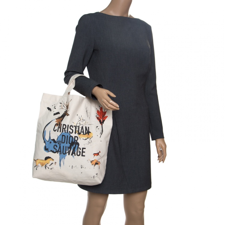 Pre Owned Dior Multicolor Printed Canvas  J'Adior Shopper Tote