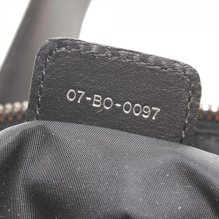 Pre Owned Dior Black Canvas/Leather Oblique Lovely Satchel Bag