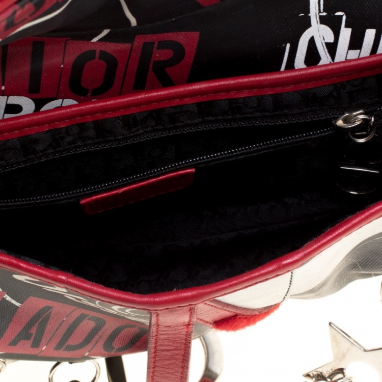 Pre Owned Dior Multicolor Coated Fabric Hardcore Saddle Bag